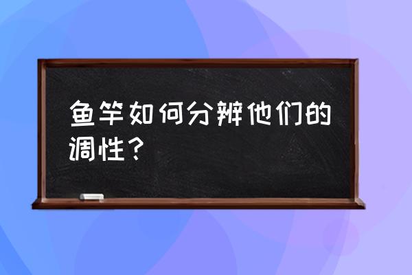 钓鱼竿怎么分别调性 鱼竿如何分辨他们的调性？