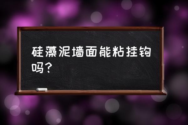 硅藻泥墙面能不能贴别的东西 硅藻泥墙面能粘挂钩吗？