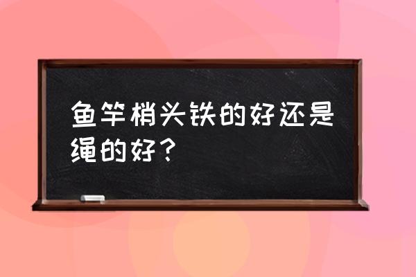 鱼竿金属把和编制把哪个好 鱼竿梢头铁的好还是绳的好？