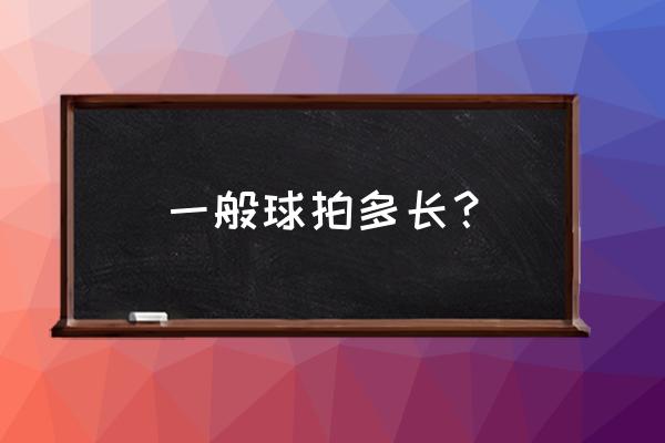 一副羽毛球拍是多少厘米 一般球拍多长？