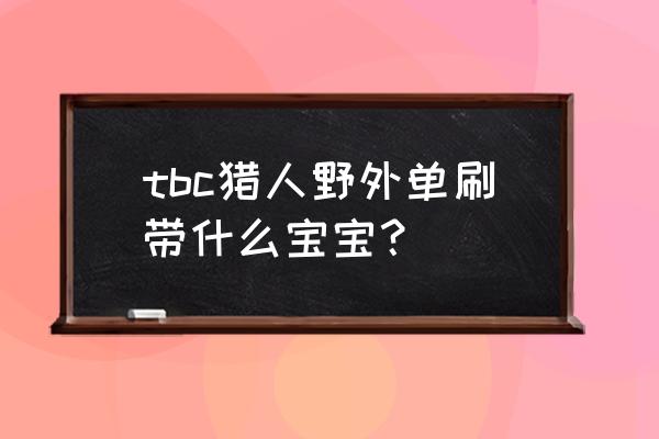 魔兽世界带尖啸搭配什么技能 tbc猎人野外单刷带什么宝宝？