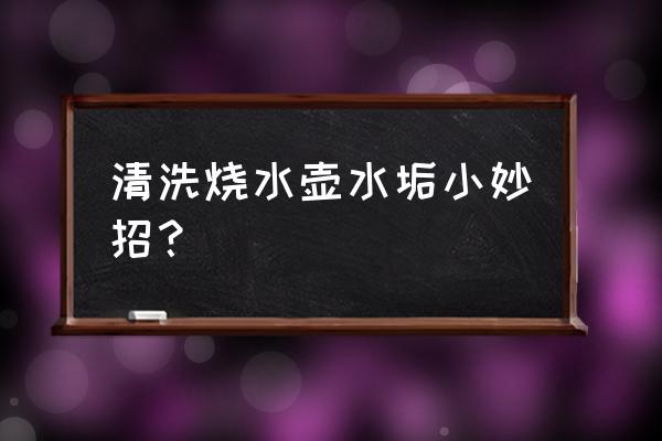 怎么清除电水壶水垢 清洗烧水壶水垢小妙招？