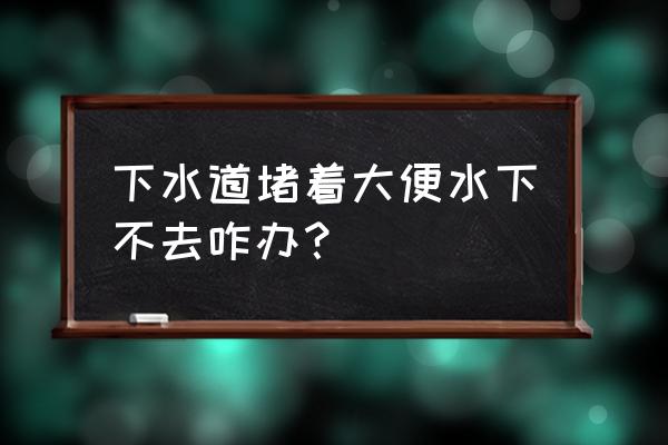 马桶水下不去如何自己快速疏通 下水道堵着大便水下不去咋办？