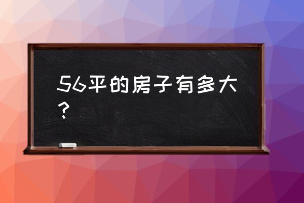 6平的卫生间可以改成两个卫生间吗 56平的房子有多大？