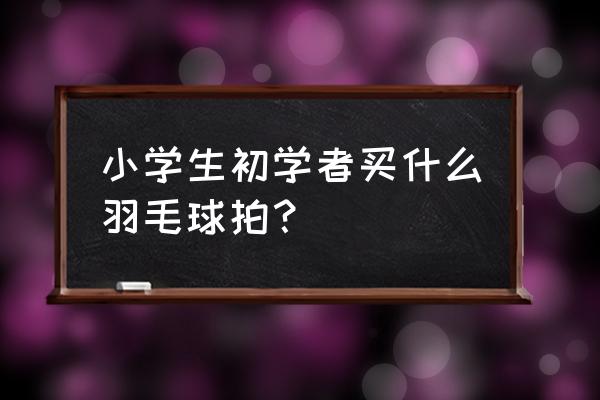 新手选什么羽毛球好 小学生初学者买什么羽毛球拍？