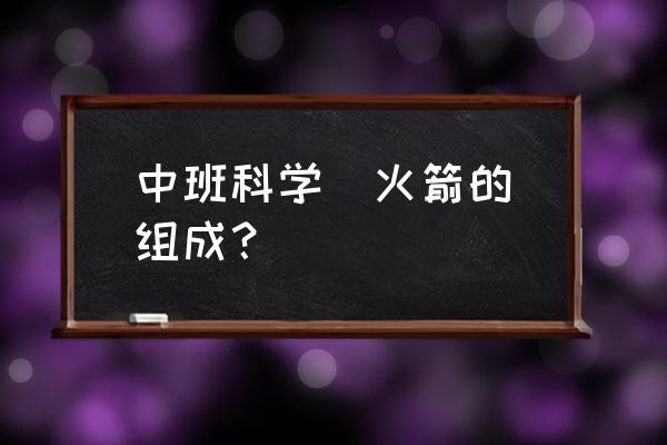 火箭大小一览表 中班科学  火箭的组成？