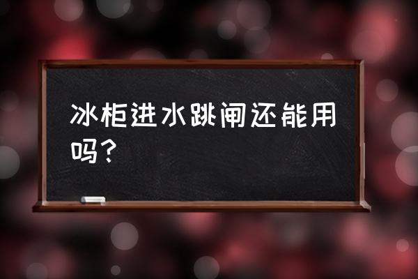 r600冰箱冰堵如何处理 冰柜进水跳闸还能用吗？