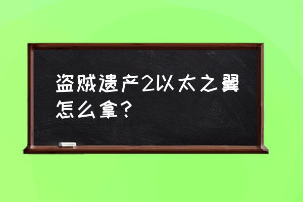 盗贼的遗产合集流程攻略 盗贼遗产2以太之翼怎么拿？