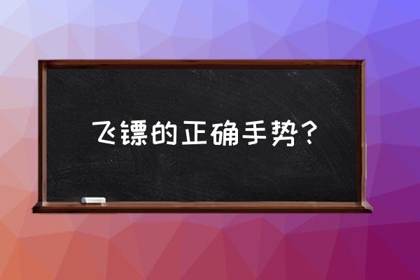 手工飞镖盘制作方法 飞镖的正确手势？