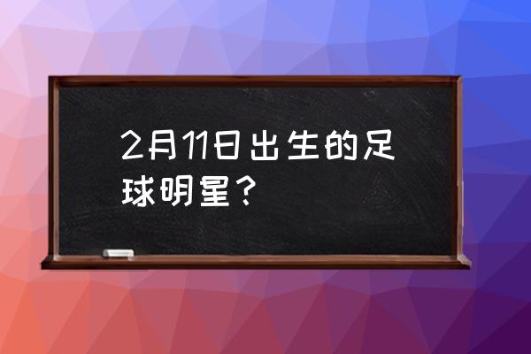 上海松江附近哪里能踢足球 2月11日出生的足球明星？