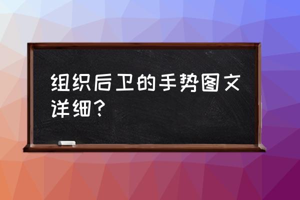 怎么才能打好组织后卫 组织后卫的手势图文详细？