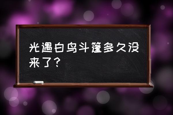 光遇复刻白鸟斗篷在哪 光遇白鸟斗篷多久没来了？