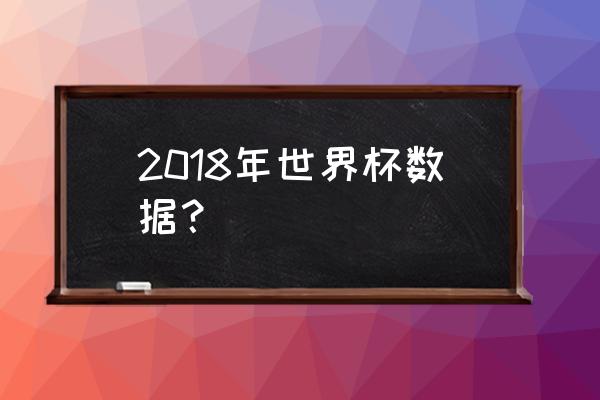 世界杯各支球队详细数据 2018年世界杯数据？