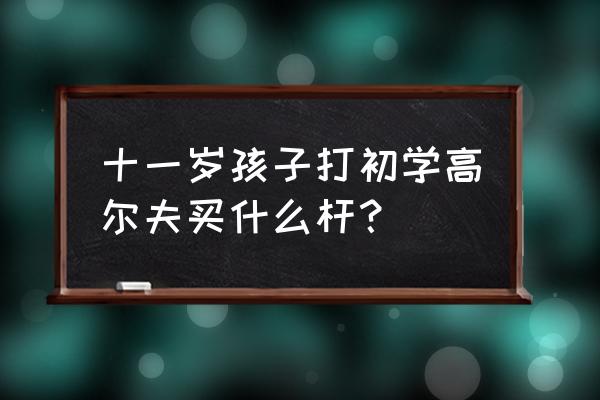 新手高尔夫球杆推荐 十一岁孩子打初学高尔夫买什么杆？