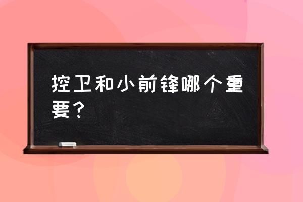 前锋小前锋大前锋的区别 控卫和小前锋哪个重要？