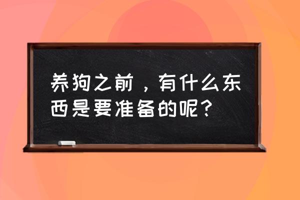 房子装修前的注意事项 养狗之前，有什么东西是要准备的呢？