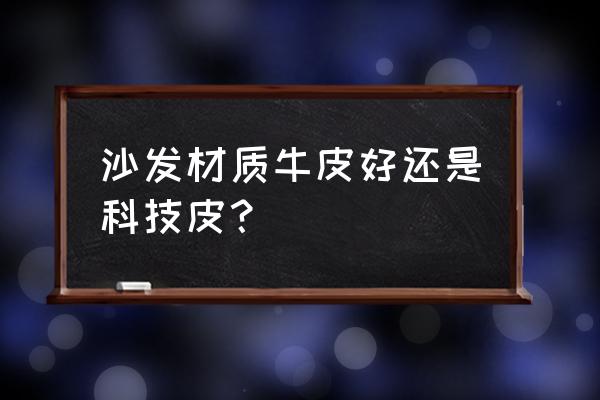 沙发哪种材质比较好用又实惠 沙发材质牛皮好还是科技皮？