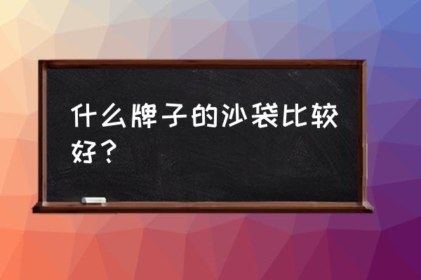 立式沙袋一般什么价格 什么牌子的沙袋比较好？