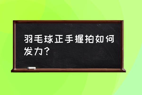 羽毛球拍斜棱分布图 羽毛球正手握拍如何发力？