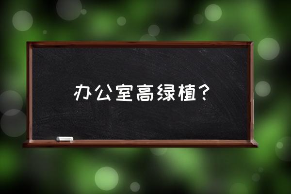 适合办公室养的风水绿植 办公室高绿植？