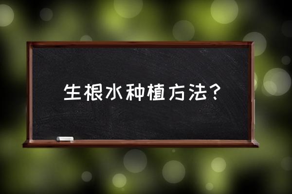 怎么自制生根水最好 生根水种植方法？