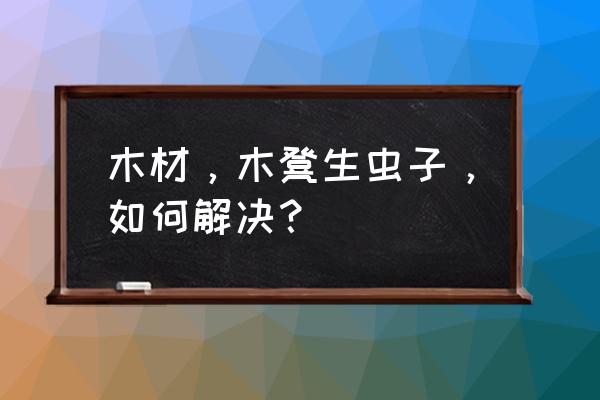 木质椅子脏了怎么清洁 木材，木凳生虫子，如何解决？