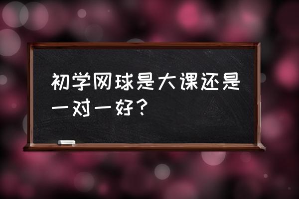 打网球与更好的学习 初学网球是大课还是一对一好？